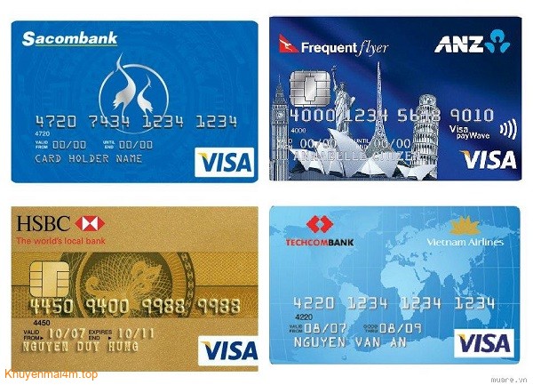So sánh thẻ tín dụng của ANZ, HSBC, TECHCOMBANK và SACOMBANK - 1