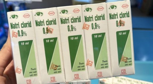 Bộ Y tế thu hồi toàn quốc thuốc nhỏ mắt Natri clorid 0,9%
